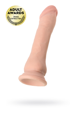 Фаллоимитатор на присоске TOYFA RealStick Elite DILDO, TPR, телесный, 21 см, без упаковки