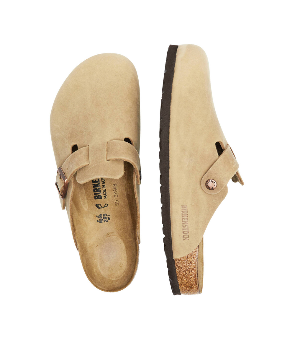 Кожаные мюли Birkenstock - бежевый(960811)