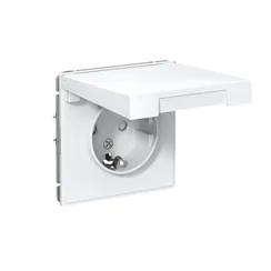 Розетка ArtGallery 16А IP20 с заземл. защ. шторки с крышкой механизм лотос SE GAL001346