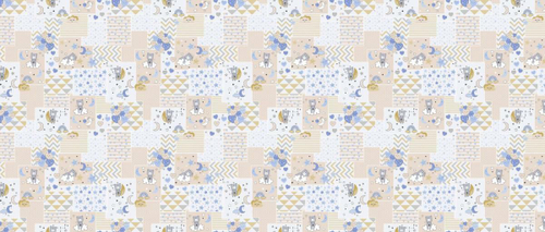 Ситец 95 см 29023-7 Мишки в облаках