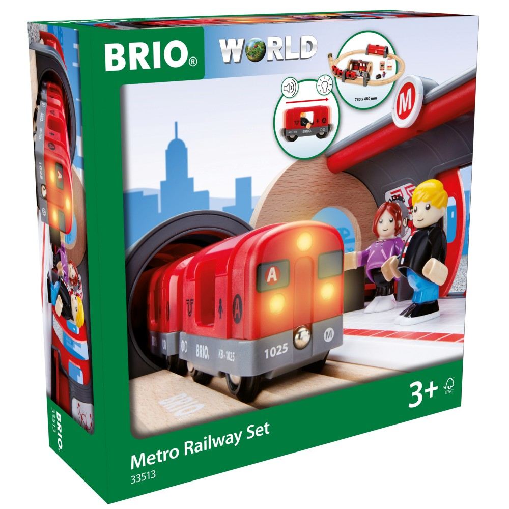 BRIO 33513 «Стартовый набор World «Железнодорожный вокзал», 20 деталей» 33513 — фото 1
