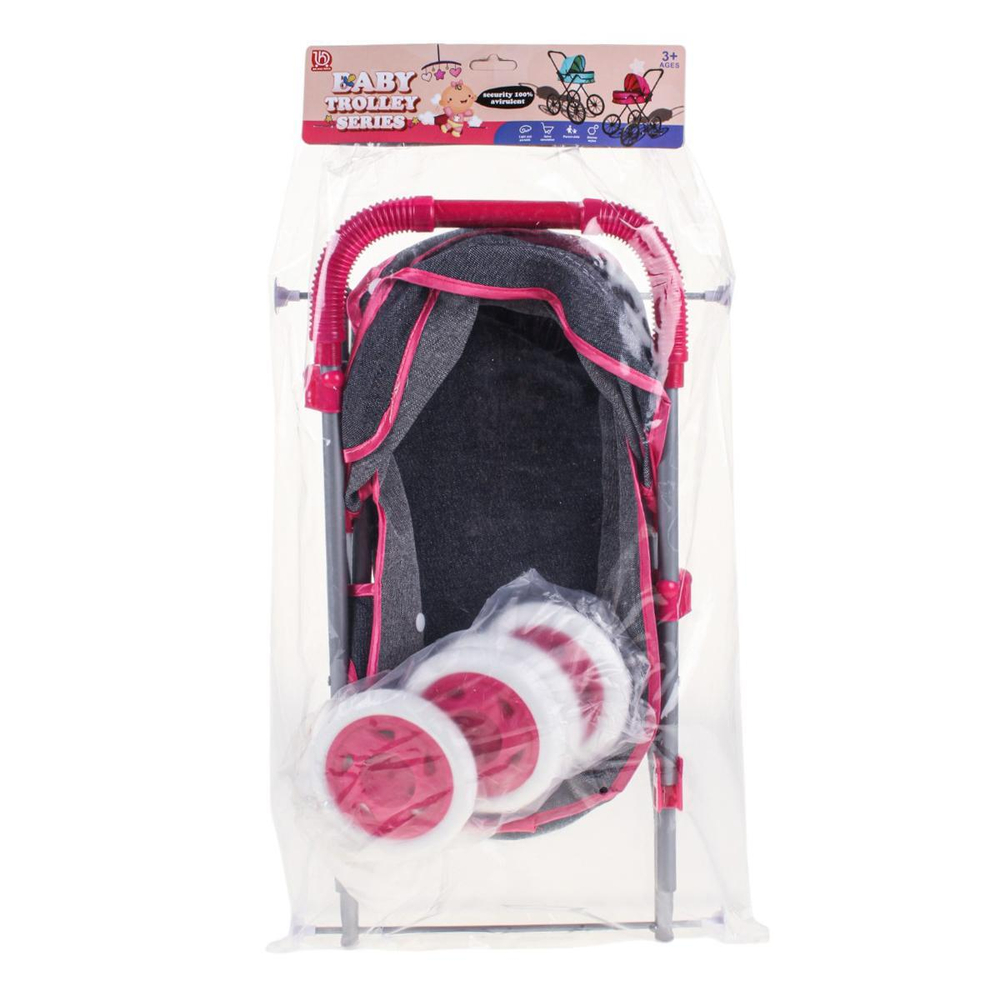 Коляска для куклы лежачая, пакет Y918D-8