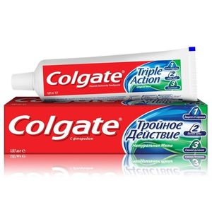 ЗУБНАЯ ПАСТА COLGATE ТРОЙНОЕ ДЕЙСТВИЕ 100МЛ