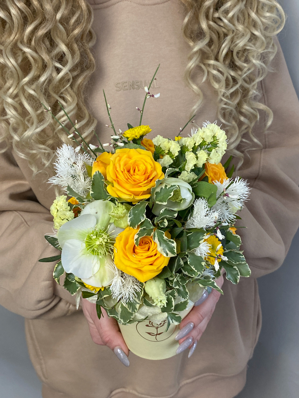 Композиция в стакане из коллекции "Лимонный тарт"