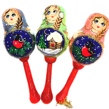 Погремушка "Матрешка" высота: 16см.