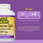 Natural Factors, Кофермент Q10, 100 мг, 240 мягких желатиновых капсул