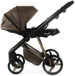 Детская коляска Adamex Quantum Superstar Deluxe 2 в 1 Q-STAR151-K (КОР.КОЖА+КОР.ДНО+КОР.РАМА)