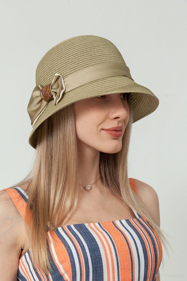 VKS-211 Шляпа (Хаки / 57-58 / 30х30х6 / б/р / Соломка/шелк / 0.3)
