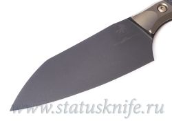 Нож Microtech Kitchen Santoku DLC Bolster Signature 3200B-1DLCCFSфотография - 2