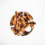 Винный столик из древесины кедра на ножках. VN7