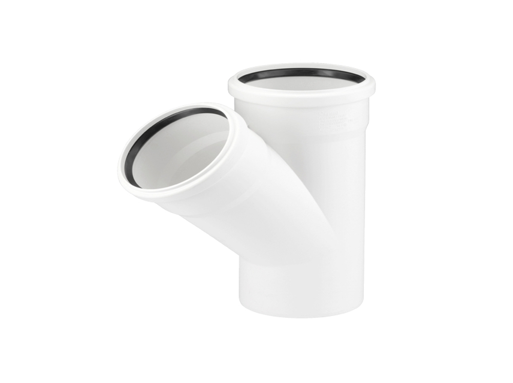 Тройник REHAU RAUPIANO PLUS 50/50/45гр.
