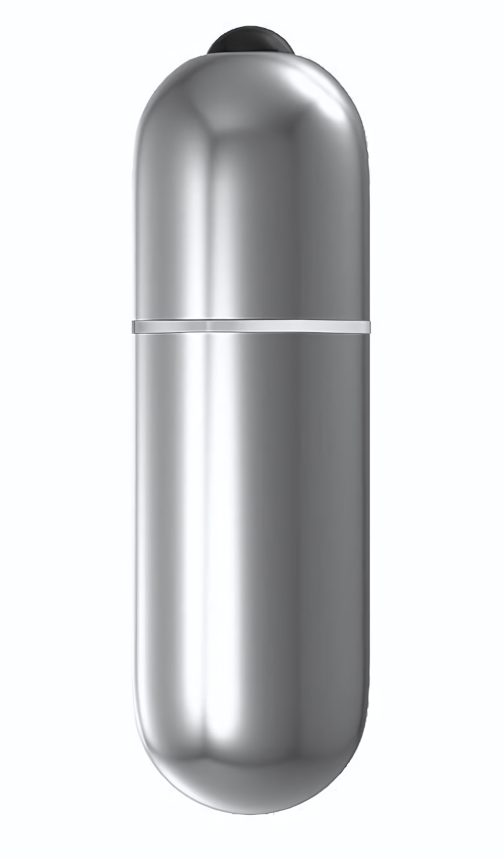 Серебристая вибропуля с вибрацией (Цвет: серебристый)