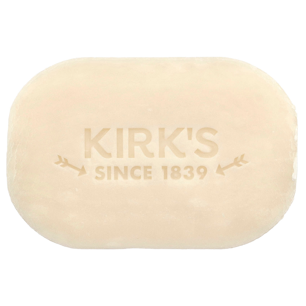 Kirk's, кастильское кусковое мыло с кокосовым маслом премиального качества, без отдушки, 113 г (4 унции)