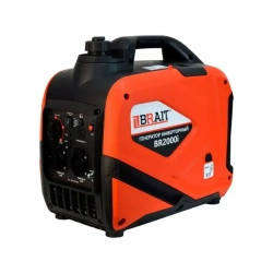 Генератор бензиновый инверторный BRAIT BR2000i сеть 220В, 2000Вт, туристический, бак 5.6л, для дачи охоты рыбалки