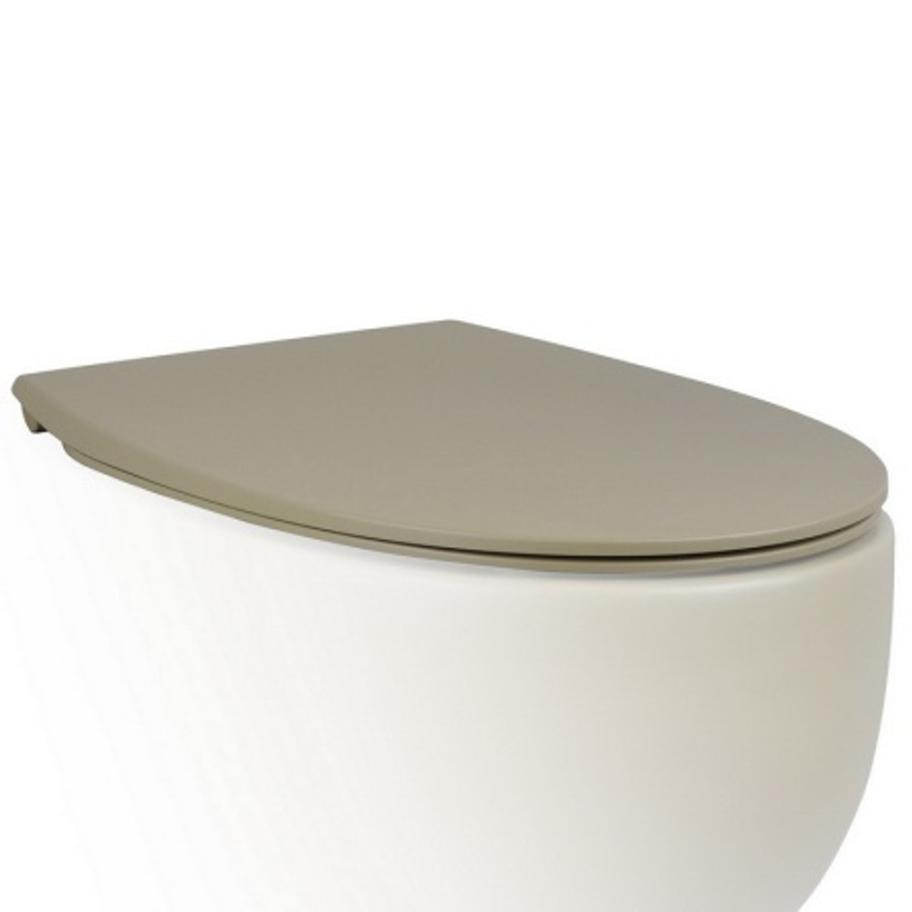 Крышка-сиденье для унитаз c микролифтом SoftClose AeT Dot 2.0 цвет горчица