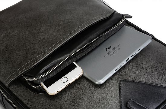 Рюкзак из экокожи Чеджу. Черный