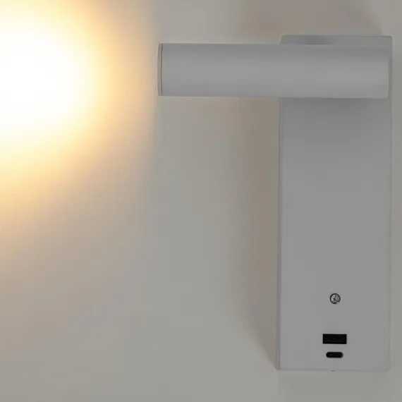 CL704430 Декарт Белый Св-к Настенный с USB