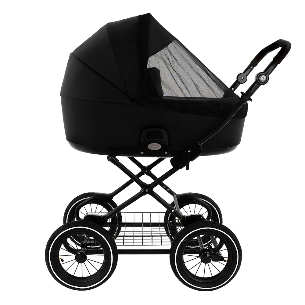 Коляска 2 в 1 ROAN BASS NEXT 2 в1 CLASSIC d12 leather Black