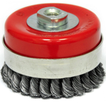 Щетка ELITECH чашечная крученая для УШМ Heavy Duty 100мм