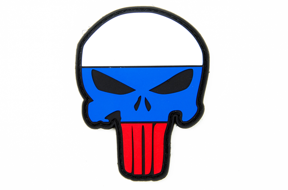 Шеврон Каратель триколор PVC