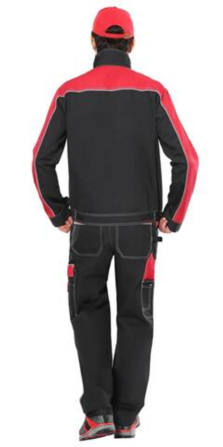 Полукомбинезон "АГАТ" черный с красным (малиновым)