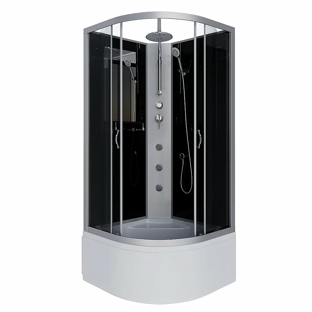 Душевая кабина Niagara Classic NG-2509-14BKTG 100х100 с гидромассажем