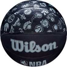 Мяч баск. WILSON NBA All Team, WTB1300XBNBA р.6, PU, бутил. камера, черный