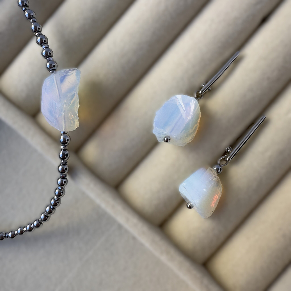 Комплект чокер+серьги «Лунный амулет равновесия»