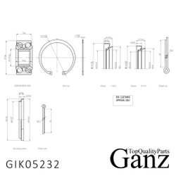 Подшипник ступицы передний TOYOTA RAV 4 GANZ GIK05232