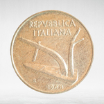 Italy 10 Lire 1968 R, VF