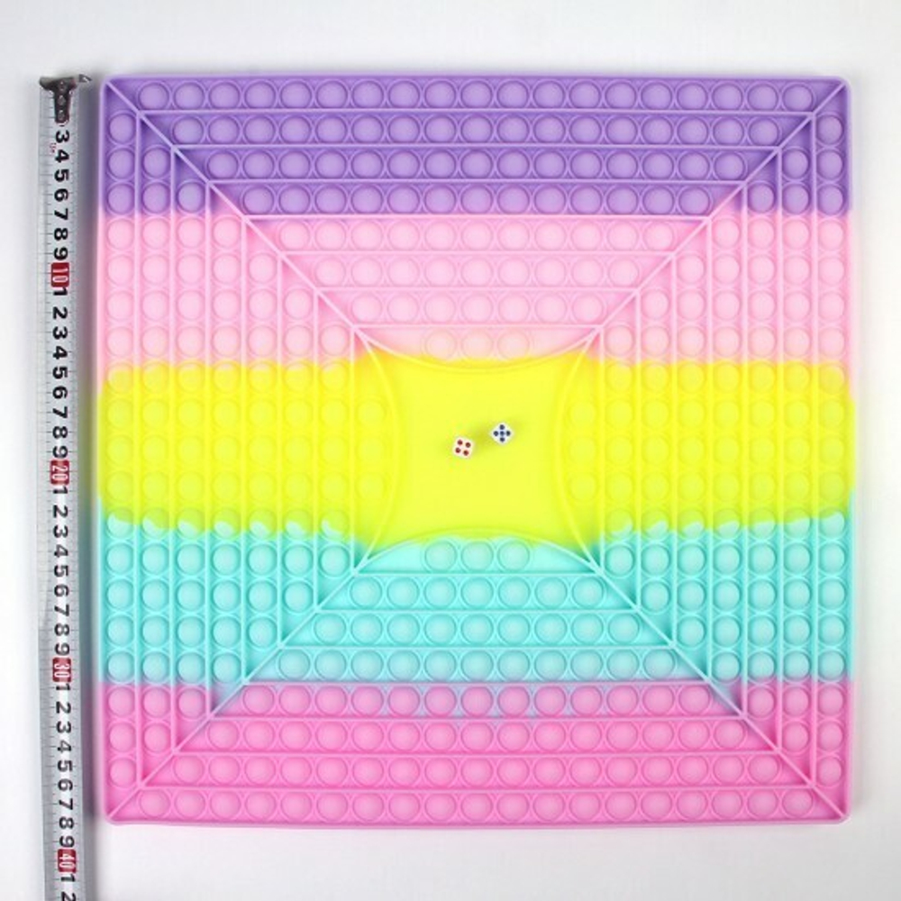 Игрушка антистресс Pop it Игра Кости (квадрат), силикон, 012872