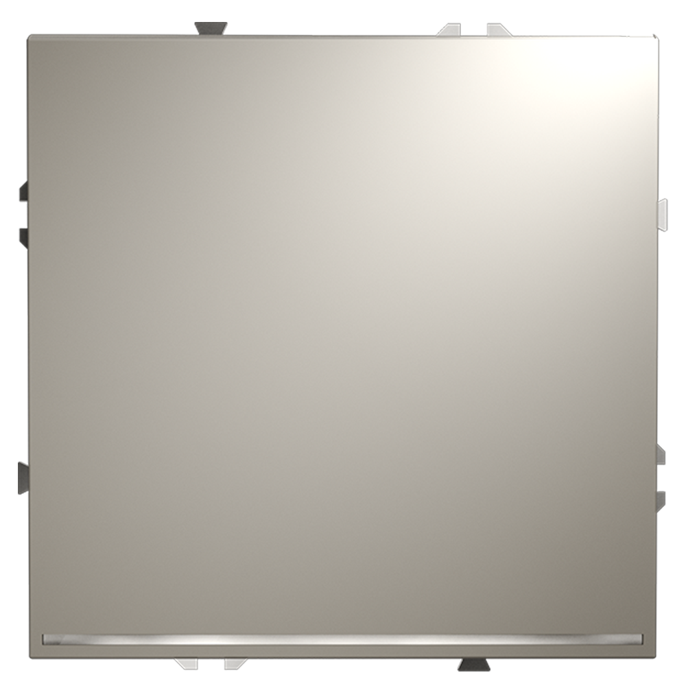 Проходной переключатель встраиваемый VOLTUM S70 одноклавишный с подсветкой 10А, (кашемир)