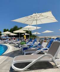 Зонт для кафе профессиональный Kiwi Clips, 200х200 см