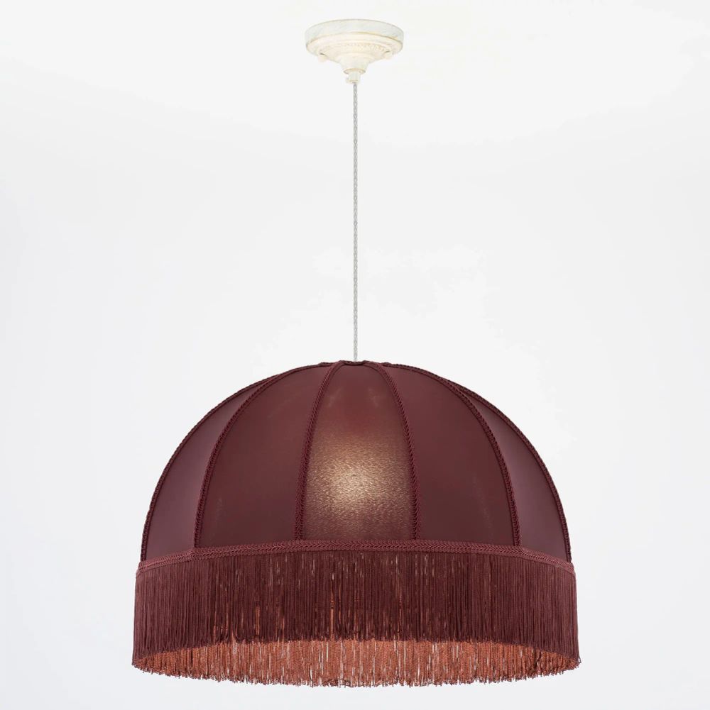 Citilux Базель CL407023 Подвесной светильник патина с красным абажуром