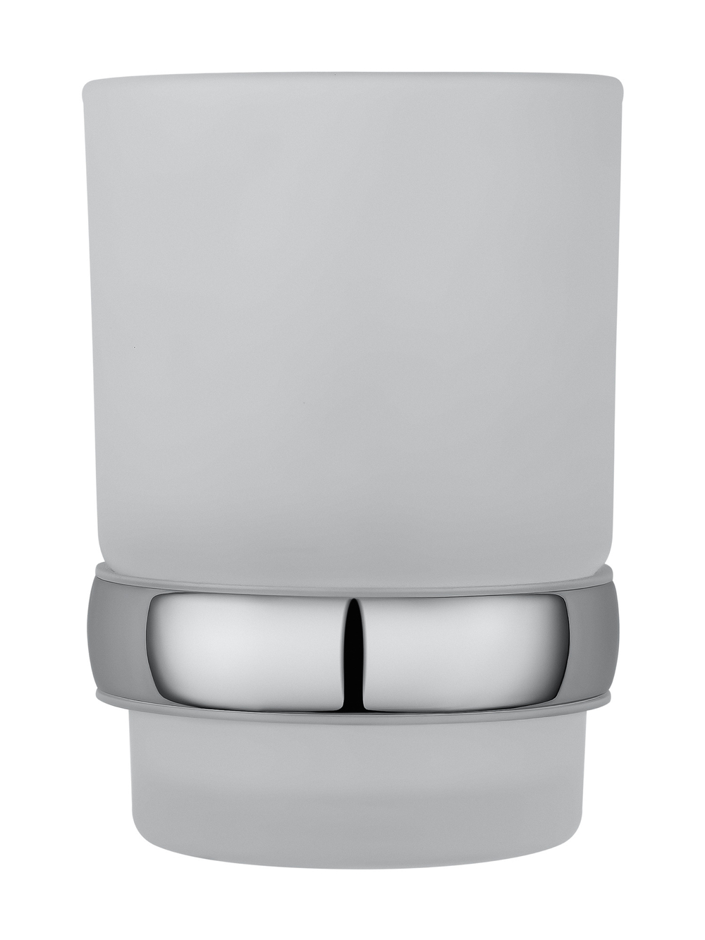 Стакан для зубных щеток с держателем WONZON & WOGHAND EASY, Хром (WW-8121)