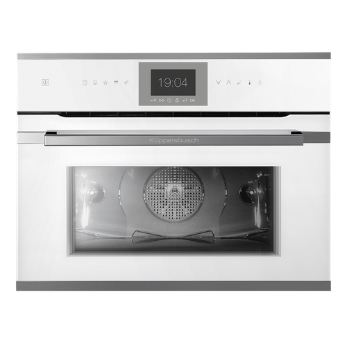 Компактный духовой шкаф с паром Kuppersbusch CBD 6550.0 W3 Silver Chrome
