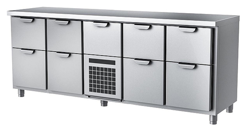 Стол холодильный HappyChef TC GH 2-2-CBR-2-2