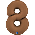 Шар фольгированный Цифра 8 101 см (Коричневый)