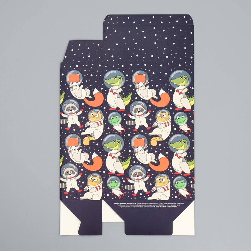 Коробка складная «Космо мир», 16 × 23 × 7.5 см