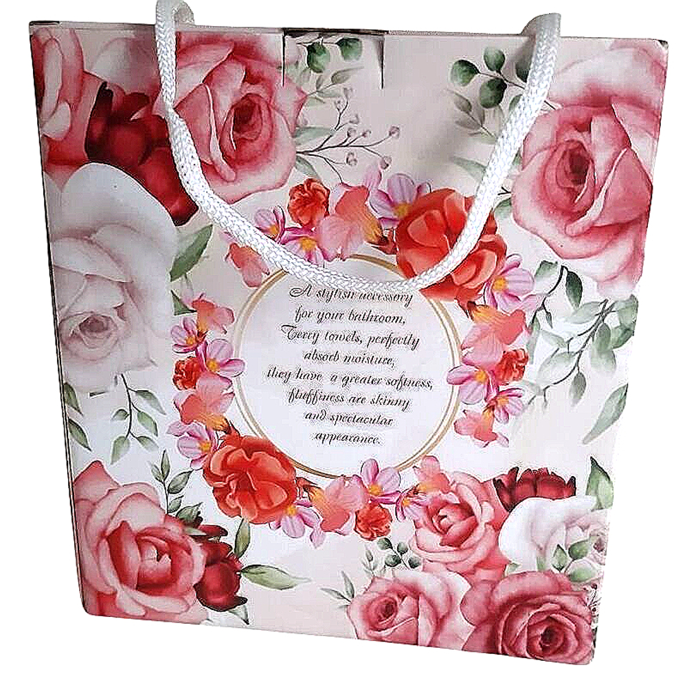 Набор из 2-х махровых полотенец в подарочной упаковке, 100% хлопок, Китай.