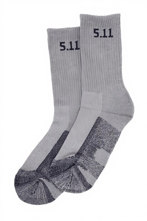 Тактические зимние термоноски 5.11 Серый 12 пар