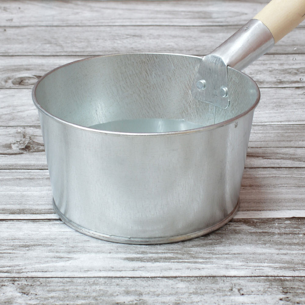 Ковш банный 3,5л оцинкованный с деревянной ручкой