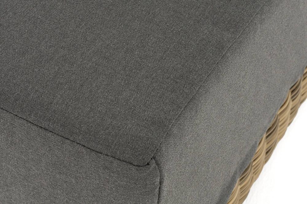 "Капри" модуль диванный прямой с подушками, цвет соломенный