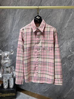 Розовая клетчатая рубашка Chrome Hearts