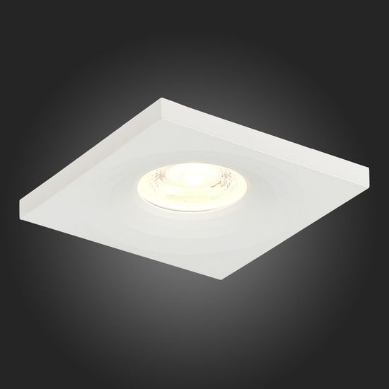 ST205.518.01 Св-к встр. Белый GU10 1*50W  L94xW94xH27 220V Без ламп Встраиваемые светильники