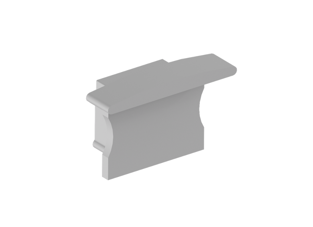 Боковая глухая заглушка для профиля DN18501 Цвет:Серый, Серия:DN8ALE
