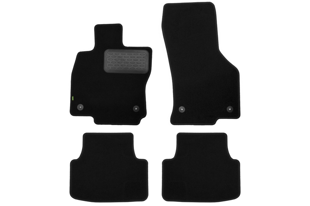 Коврики в салон для SKODA Octavia 2013-2017, 2017-2020, седан, 4 шт.(текстиль) KVR02451601210KH