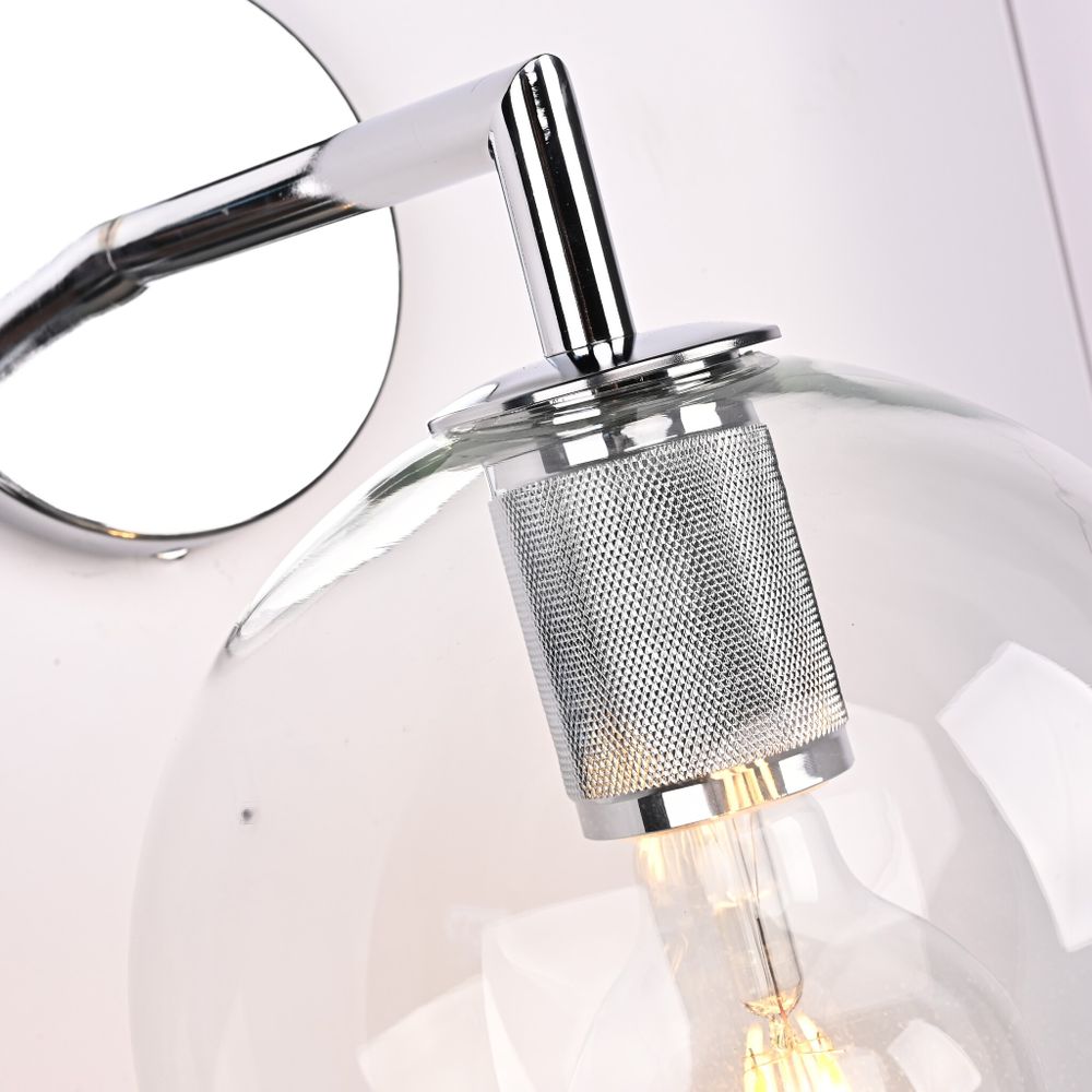 Бра Rh Utilitaire Globe Shade Single Sconce Silver By Imperiumloft