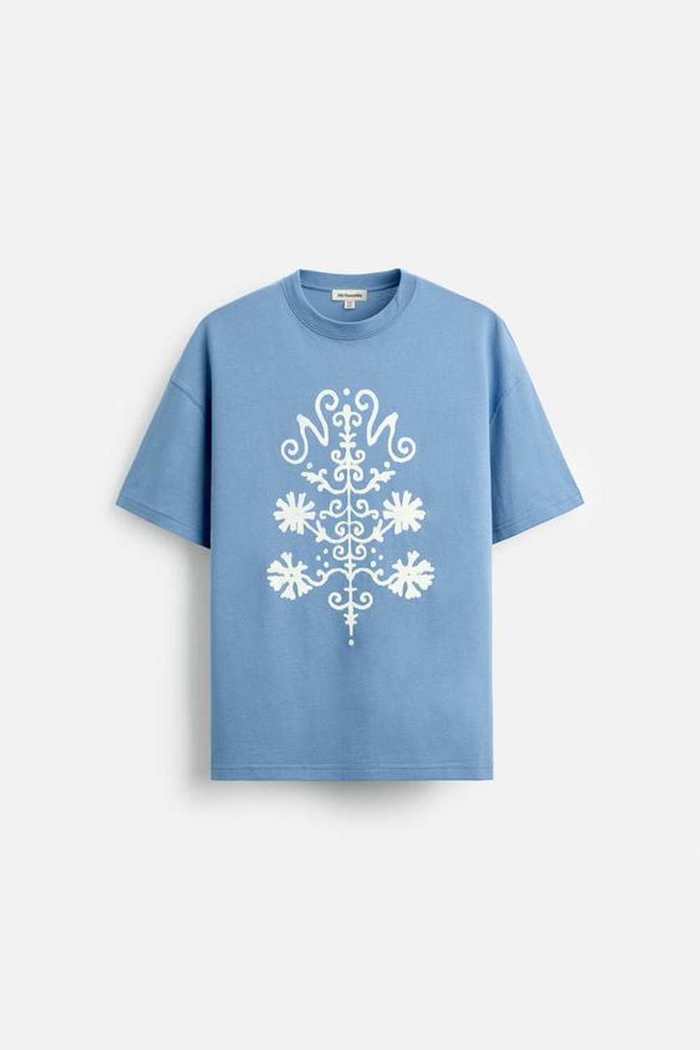 ZARА X NANUSHKA ФУТБОЛКА С ПРИНТОМ, СИНИЙ