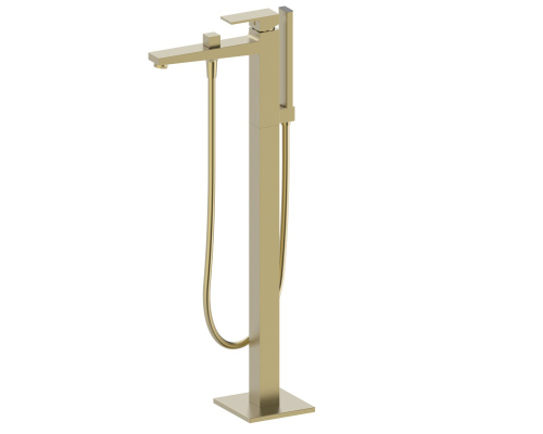 393534-S Смеситель напольный для ванны (МАТ. ЗОЛОТО)  (4/1шт)